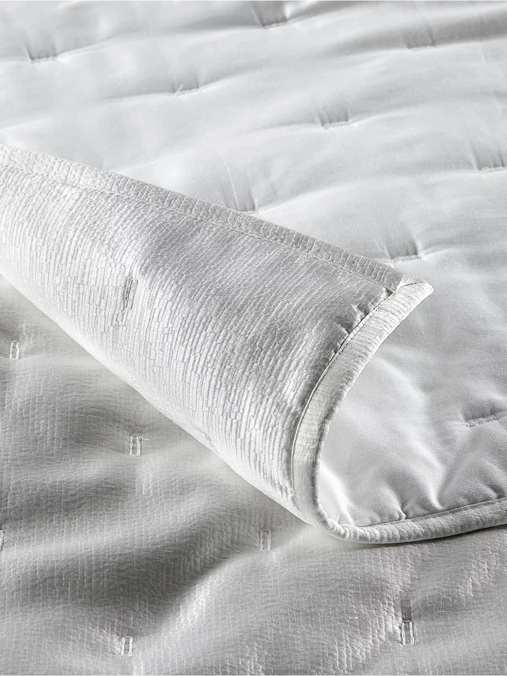 Hotel Collection   Glint 3-Pc. Coverlet Set, Full/Queen  White